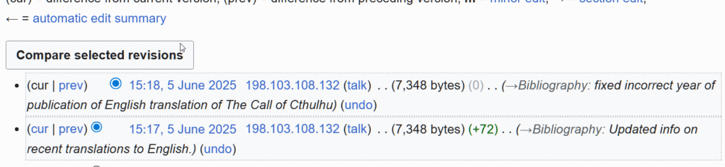 Shared Services Canada IP address 198.103.108.132 used to edit the Wikipedia entry page for Gou Tanabe.